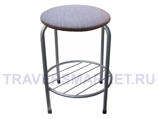 Табурет с подставкой для ног и полкой 