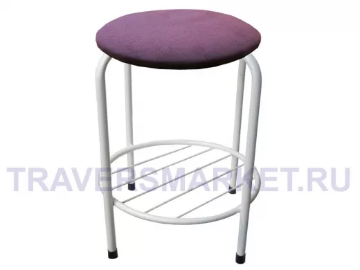 Табурет с подставкой для ног и полкой 