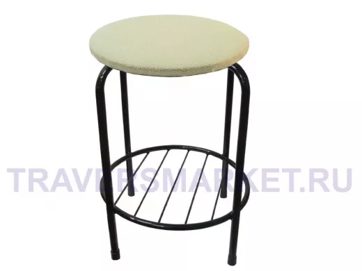 Табурет с подставкой для ног и полкой 