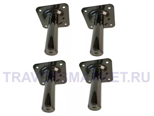 Прочная стальная ножка для стола, подставки, высота  15 см, черная,4шт, диаметр 32мм 