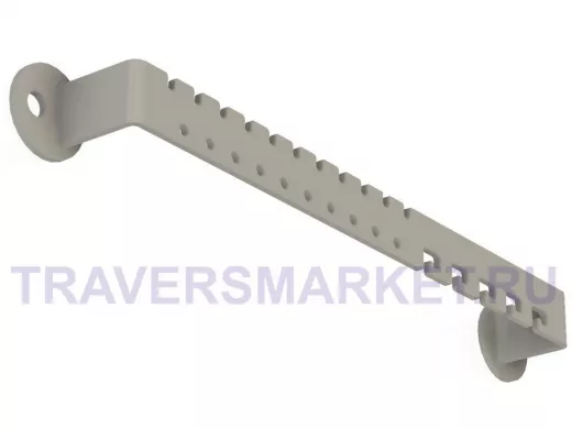 Органайзер держатель для украшений длиной 20см ABILOVE-216786 к стене или шкафу, сталь, серый