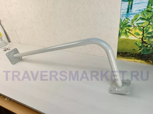 Поручень угловой для домов снаружи и внутри, ширина  80см высота 30см 