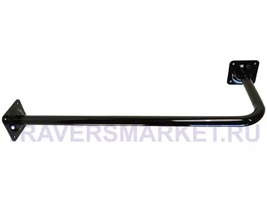 Поручень угловой для домов снаружи и внутри, ширина  80см высота 30см 