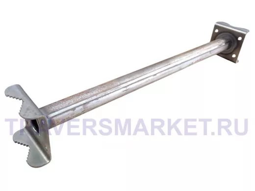 Кронштейн для параллельных труб диаметром от 15 до 51мм длина  50см "HIWOLL-217076" стальной, чёрный