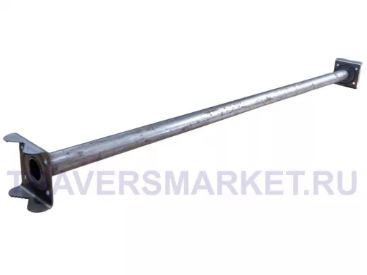 Кронштейн для параллельных труб диаметром от 15 до 51мм длина 100см "HIWOLL-217081" стальной, серый