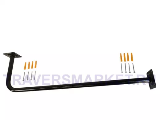 Поручень угловой для домов к стене или потолку, ширина 100см высота 30см 