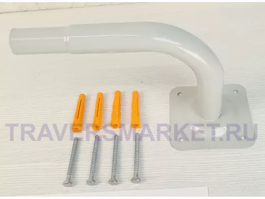 Поручень пристенный для зданий, длина  23см вылет 16см,1 опора 