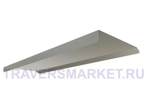 Козырёк для защиты электрощита от дождя "POHER-217431" серый, ширина 120 см, вылет 40 см, сталь 2 мм