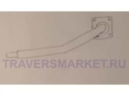 Поручень, конечный, угол 35гр, 80см, левый 