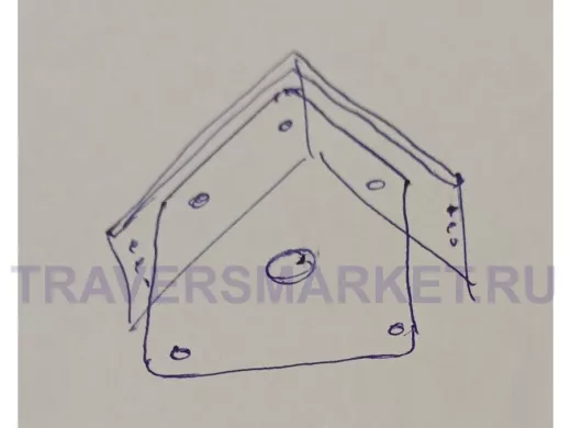 Кронштейн с козырьком для камеры 