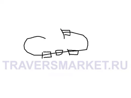 "КрепАкустик-217799" кронштейн настенный для акустической системы 600мм, черный