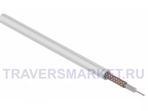 РК-75-3-32А кабель коаксиальный 75 Ом, (бухта 300м), белый  REXANT