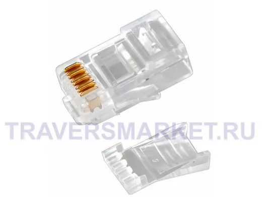 Джек RJ-45 8P8C CAT 6 (со вставкой) REXANT
