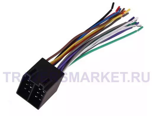 Разъемы для автомагнитол Евро ISO сдвоенный штекер акустика+питание REXANT