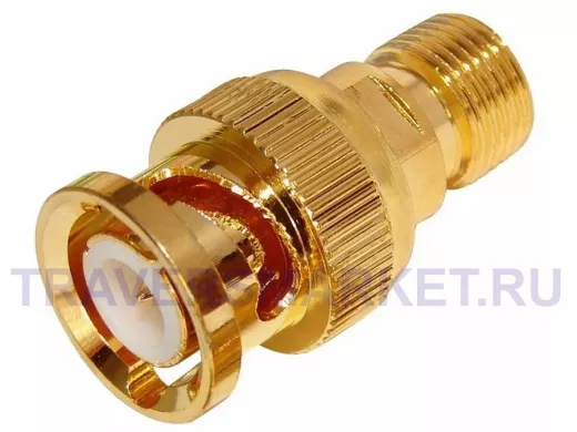 Переходник F-гнездо / BNC-штекер GOLD PROCONNECT