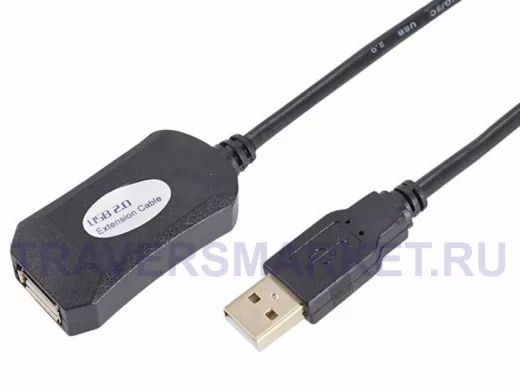 Кабель удлинитель активный USB  10метров  REXANT, 10М, USB 2.0