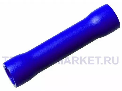 Соединительная гильза изолированная L-26 мм 1.5-2.5 мм? (ГСИ 2.5/ГСИ 1,5-2,5) синяя REXANT