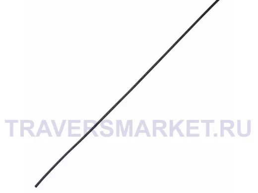 Клеевая 6.0 / 1,5мм (4:1) 1м термоусадка  черная  REXANT