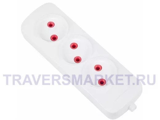 Колодка удлинителя 3 гнезда без заземления Эконом