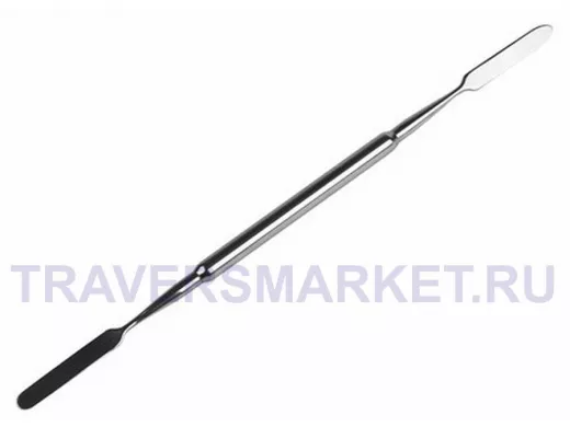 Спуджер металлический (Лопатка двухсторонняя) ЛП-04 180мм 