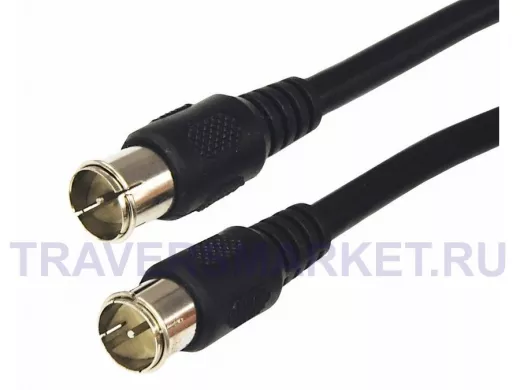 Шнур F штекер / F штекер  1.5метра  REXANT (быстросъёмные разъёмы)
