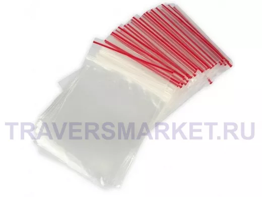 Пакет с защёлкой (замком)  120х170мм "PKT-30960" грипперы с заст Zip-Lock 100шт 35мкм цена за1шт