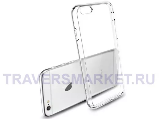 Чехол силиконовый прозрачный IPH 6P/500