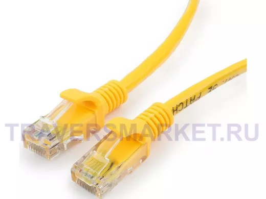 Патч-корд Cablexpert PP10-0.25M/Y кат.5e, 0.25 м, литой, медный UTP,многожильный (желтый) PP10-0.25M