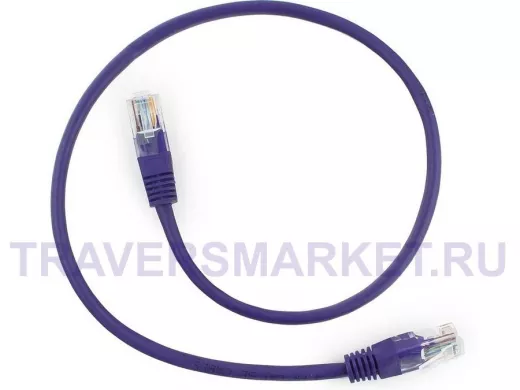 Патч-корд Cablexpert PP12-0.25M/V кат.5e, 0.25м, UTP, литой, многожильный (фиолетовый) PP12-0.25M/V