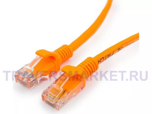 Патч-корд Cablexpert PP12-0.5M/O кат. 5e, 0.5м, UTP литой, многожильный (оранжевый) PP12-0.5M/O