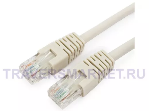Патч-корд Cablexpert PP6U-0.5M кат.6, 0.5м, UTP литой, многожильный (серый) PP6U-0.5M