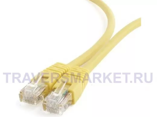 Патч-корд Cablexpert PP6U-0.5M/Y кат.6, 0.5м, UTP литой, многожильный (жёлтый) PP6U-0.5M/Y