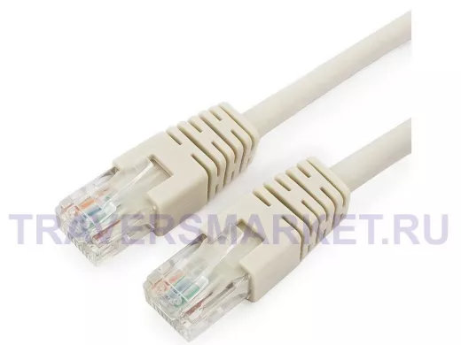 Патч-корд Cablexpert PP6U-1M кат.6, 1м, UTP литой, многожильный (серый) PP6U-1M