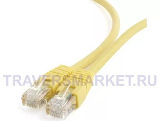Патч-корд Cablexpert PP6U-1M/Y  кат.6, 1м, UTP литой, многожильный (жёлтый) PP6U-1M/Y