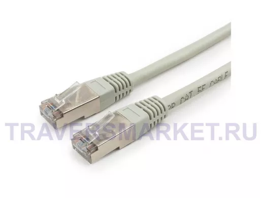 Патч-корд Cablexpert PP6-0.5m кат.6, 0.5м, FTP, литой, многожильный (серый) PP6-0.5M