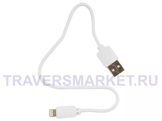Шнур USB / Lightning (iPhone) Гарнизон GCC-USB2-AP2-0.3M-W AM/Lightning, 0.3м, белый,