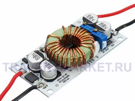 модуль DC-DC повышающий вход 5-48В выход 10-50В с регулятором тока до 8А, 250Вт  
