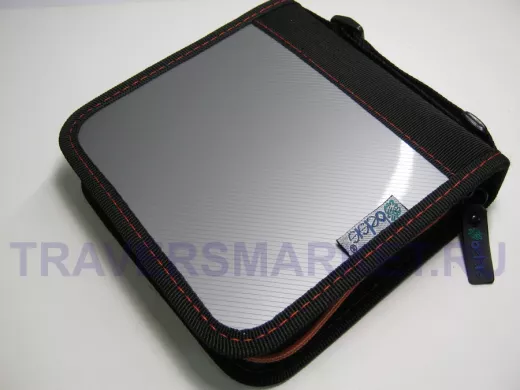 BB0428/3  Папка для СD из пластика и нейлона (серый /черный) , 28  дисков