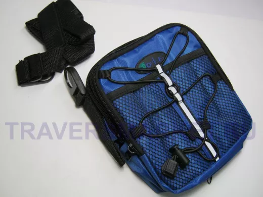 BB1508/2  Сумка для СD - плеера и 8 дисков , синего/черного цвета с сеткой