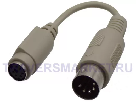 Адаптер PS/2 клав-ра -- в АТ компьютер гибкий CC-177