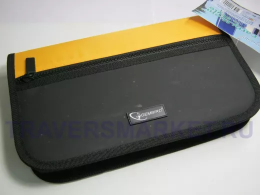 Портмоне CW-С48 на 48 CD, карман, кож.зам.+ткань