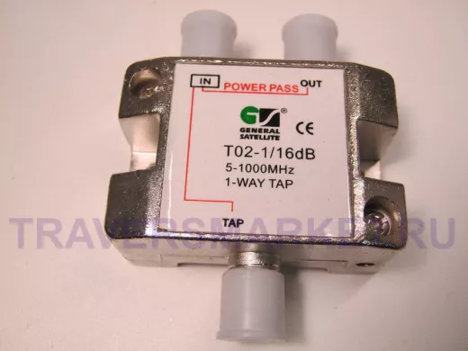 Ответвитель на 1 вых. 16db T02-1/16  40-2150 MГц спутниковый