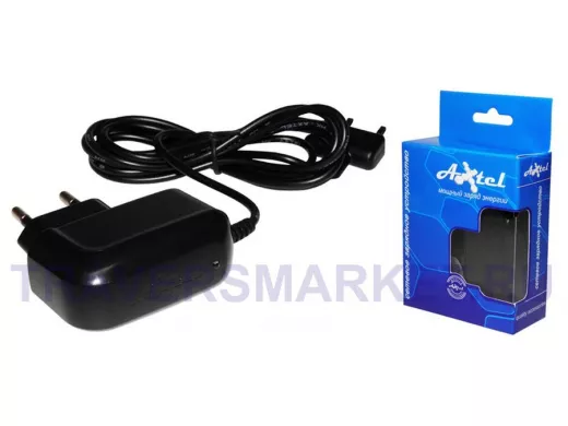 Сетевое зарядное устройство для  SAMSUNG G600/D880, Axtel, в коробке, чёрное