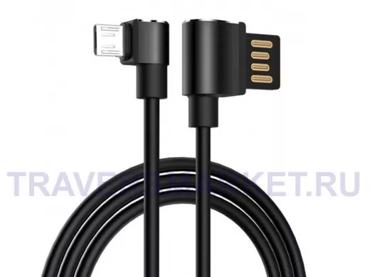Кабель микро USB (AM/microBM)  HOCO U37  2.4A (120см), чёрный