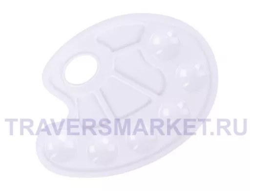 Палитра для рисования белая 