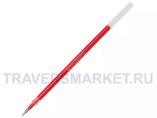 Стержень гелевый "BR-75239" 130мм, КРАСНЫЙ, игольчатый пишущий узел 0,5мм, линия 0,35мм