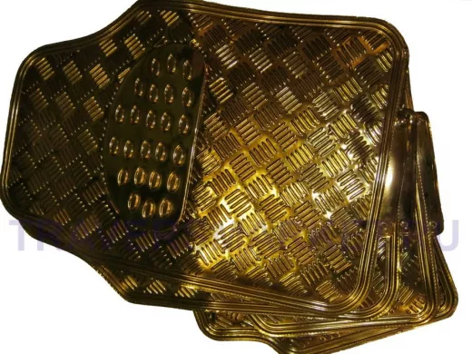 Коврики металик золотой 156 (4 шт.) (266-270)