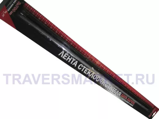 Лента стеклоочистителя (пара) каучук 70 см черная с графитом и адаптером RTR 07030