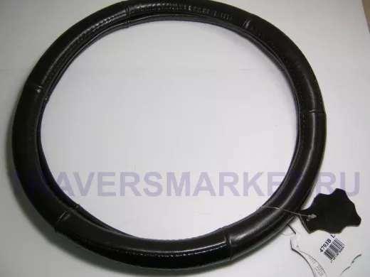 Оплетка на руль 40 см. L 4793B кожа коричневая+