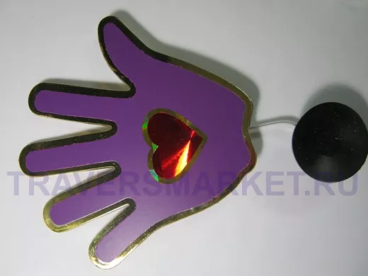 Рука на присоске 900 (607) фиолетовая   00877